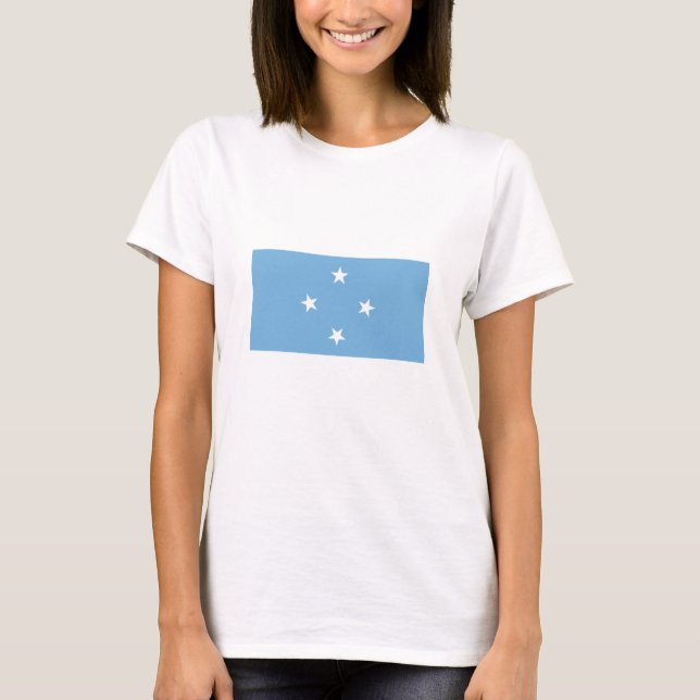 Camiseta Bandera de los Estados Federados de Micronesia (Anverso)