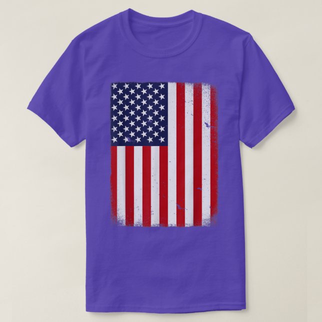 Camiseta Bandera de los Estados Unidos 4 de julio Estrella  (Diseño del anverso)