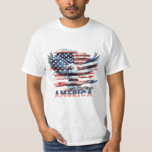 Camiseta Bandera de los Estados Unidos. América