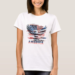 Camiseta Bandera de los Estados Unidos. América