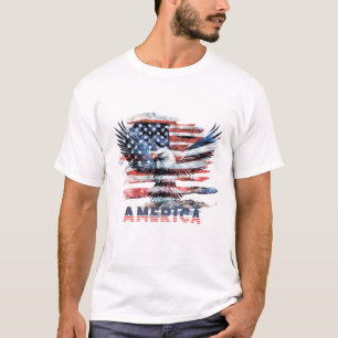 Camiseta Bandera de los Estados Unidos. América