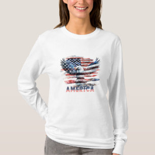 Camiseta Bandera de los Estados Unidos. América