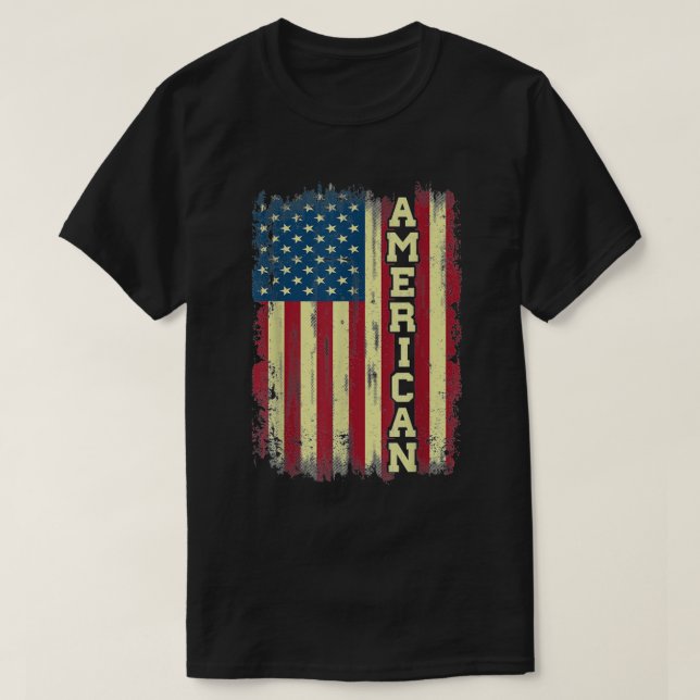 Camiseta Bandera de los Estados Unidos Bandera estadouniden (Diseño del anverso)