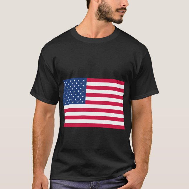 Camiseta Bandera de los Estados Unidos de América (Anverso)