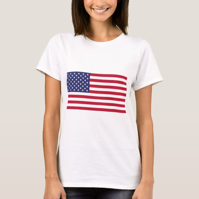 Camiseta Bandera de los Estados Unidos de América (Anverso)