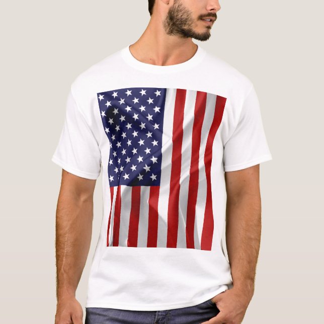 Camiseta Bandera de los Estados Unidos de América (Anverso)