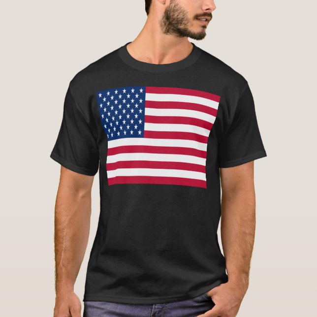 Camiseta Bandera de los Estados Unidos de América (Anverso)