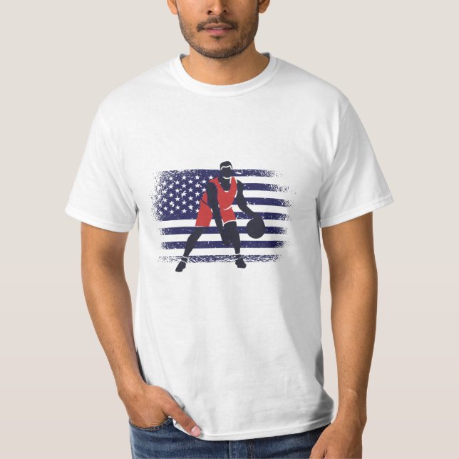 Camiseta Bandera de los Estados Unidos de América (Anverso)