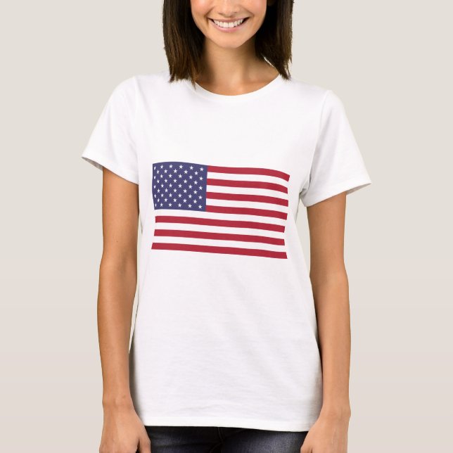 Camiseta Bandera de los Estados Unidos de América (Anverso)