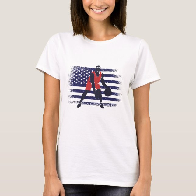 Camiseta Bandera de los Estados Unidos de América (Anverso)