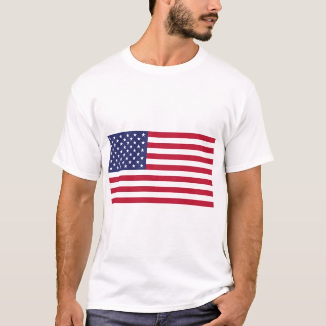 Camiseta Bandera de los Estados Unidos de América (Anverso)