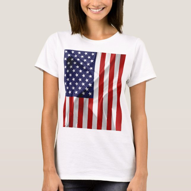 Camiseta Bandera de los Estados Unidos de América (Anverso)