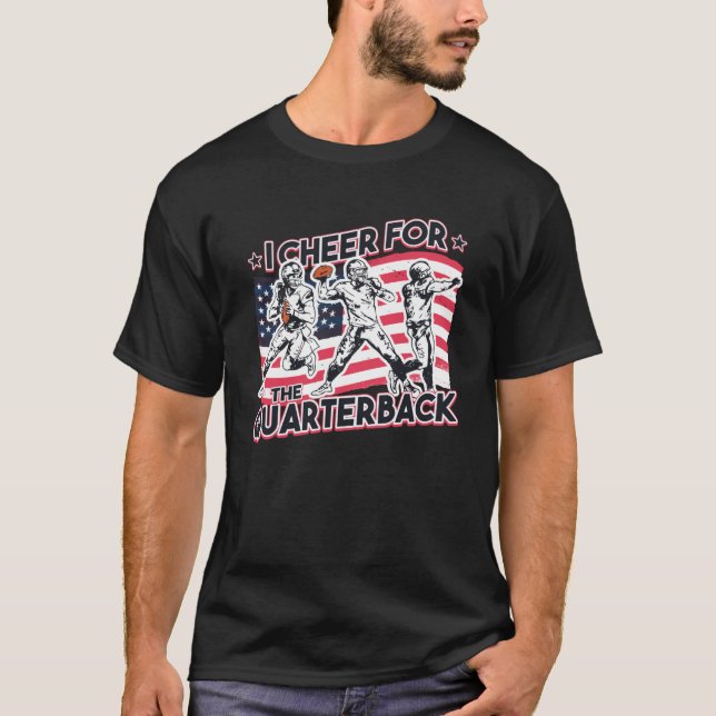 Camiseta Bandera de los Estados Unidos de América en el fút (Anverso)