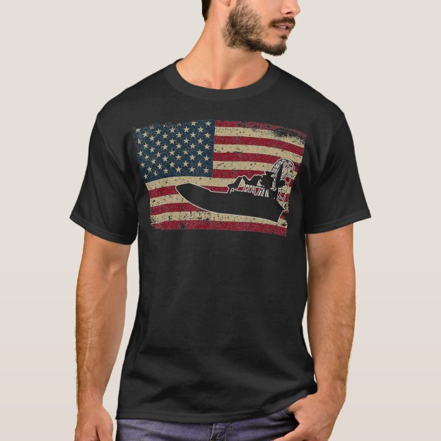 Camiseta Bandera de los Estados Unidos de América I Capitán (Anverso)