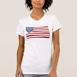 Camiseta Bandera de los Estados Unidos de Béisbol con bates