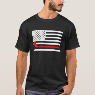 Camiseta Bandera de los Estados Unidos de hockey sobre hiel