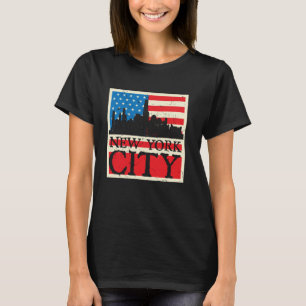 Camiseta Bandera de los Estados Unidos de Nueva York con pr