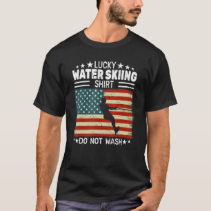 Camiseta Bandera de los Estados Unidos Esquí acuático 4 de