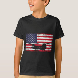 Camiseta Bandera de los Estados Unidos Patriótica CH-47 Chi
