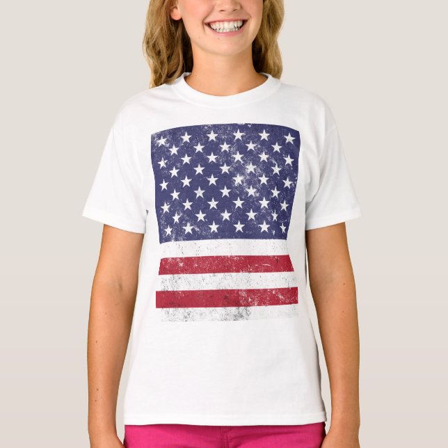 Camiseta Bandera de los Estados Unidos Patriótica Norteamer (Anverso)