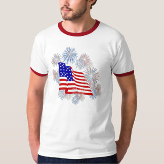 Camiseta Bandera de los fuegos artificiales del KRW