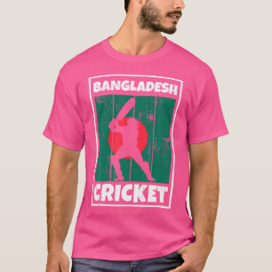 Camiseta Bandera de los hinchas bangladesíes del críquet