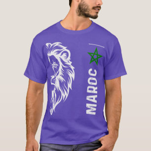Camiseta bandera de los leones de maroc maroc 2024