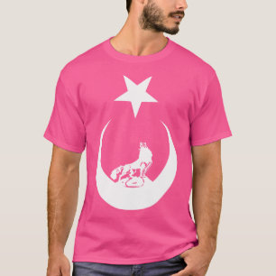 Camiseta Bandera de los lobos grises turcos de Bozkurt