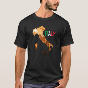 Camiseta Bandera de los mapas de viajes Italia Orgullo de r