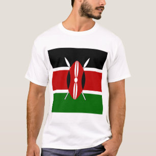 Camiseta Bandera de los masái de Kenia Bendera ya Kenya