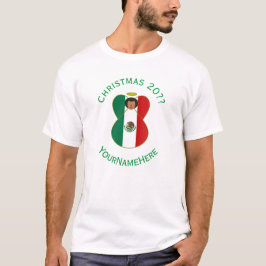 Camiseta Bandera de los Navidades Angel de México