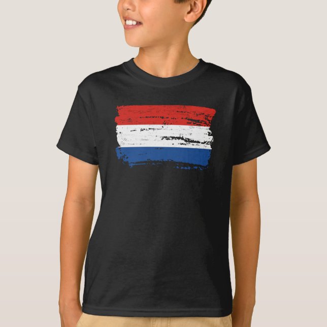 Camiseta Bandera de los Países Bajos (Anverso)