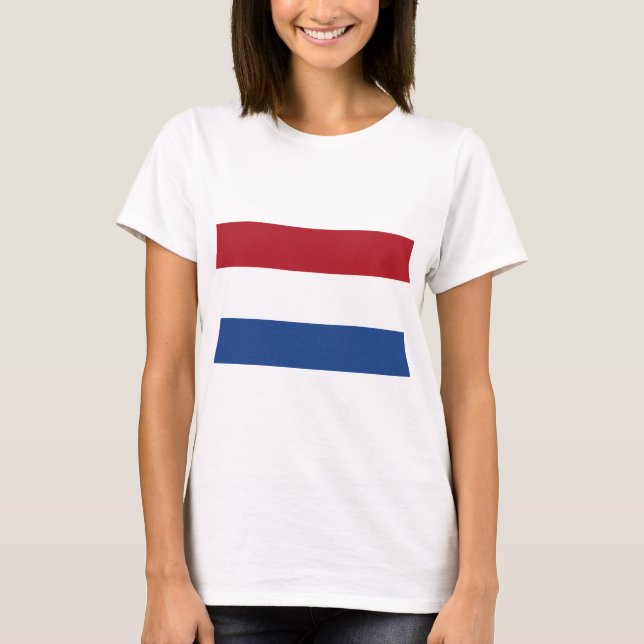 Camiseta Bandera de los Países Bajos (Anverso)