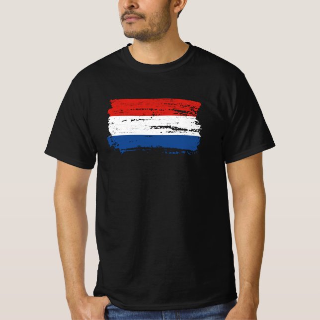 Camiseta Bandera de los Países Bajos (Anverso)