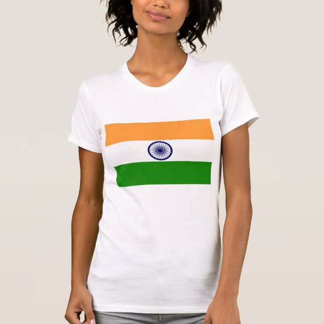 Camiseta Bandera de los productos de la India (Anverso)