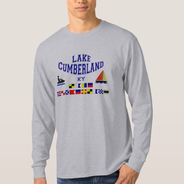 Camiseta Bandera de los Sig del Cumberland KY del lago (Anverso)