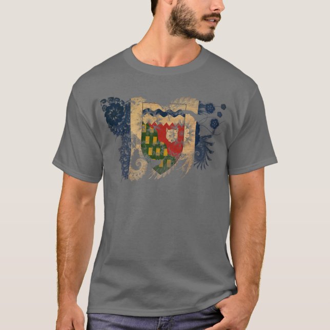 Camiseta Bandera de los territorios del noroeste (Anverso)
