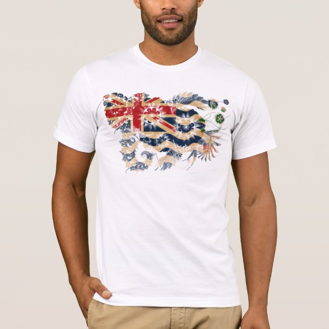 Camiseta Bandera de los territorios del Océano Índico (Anverso)