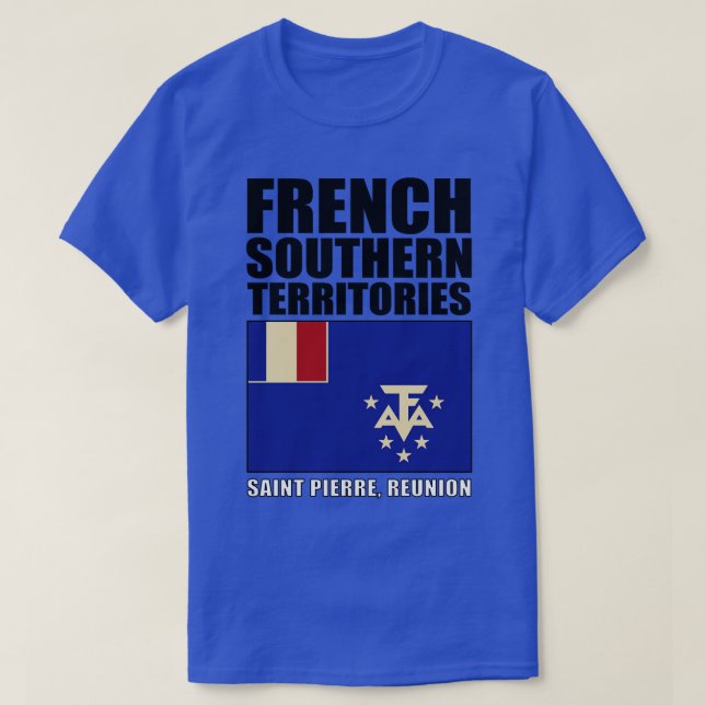 Camiseta Bandera de los Territorios del Sur Francés (Diseño del anverso)
