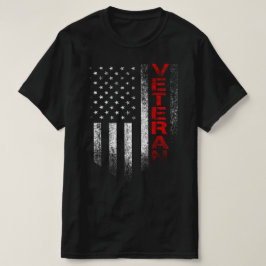 Camiseta bandera de los veteranos del día de América