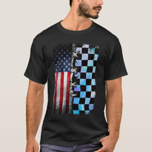 Camiseta Bandera de Love Us Racing Bandera Americana Bander
