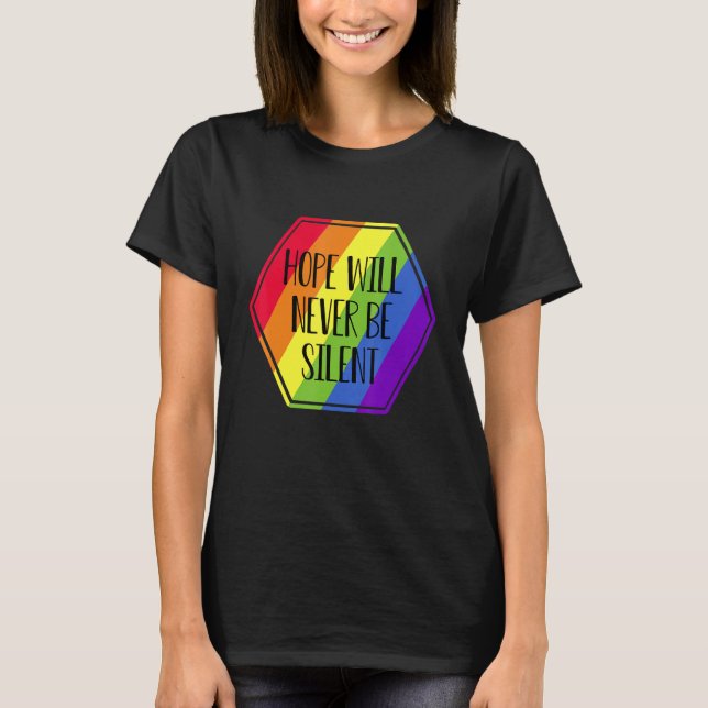 Camiseta Bandera de Lqbtq Gay Bandera Arcoiris Orgullo Gay  (Anverso)