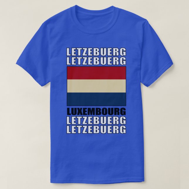 Camiseta Bandera de Luxemburgo (Diseño del anverso)