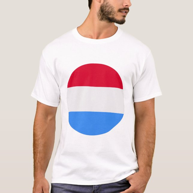 Camiseta Bandera de Luxemburgo (Anverso)