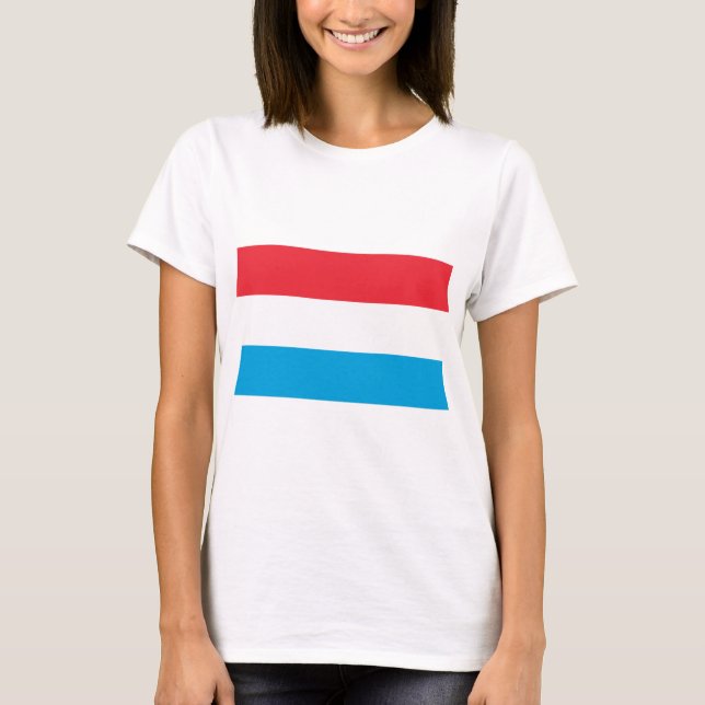 Camiseta Bandera de Luxemburgo (Anverso)