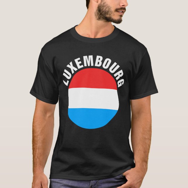 Camiseta Bandera de Luxemburgo (Anverso)