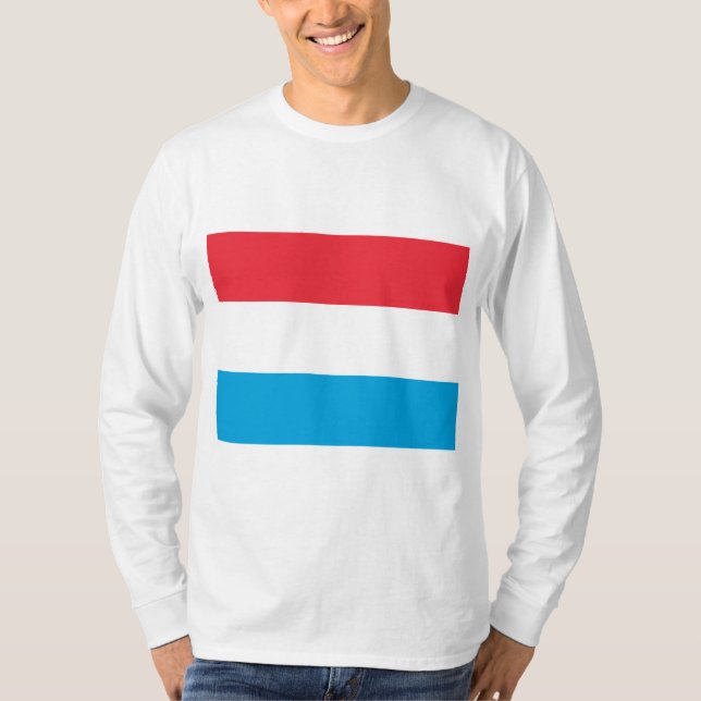 Camiseta Bandera de Luxemburgo (Anverso)
