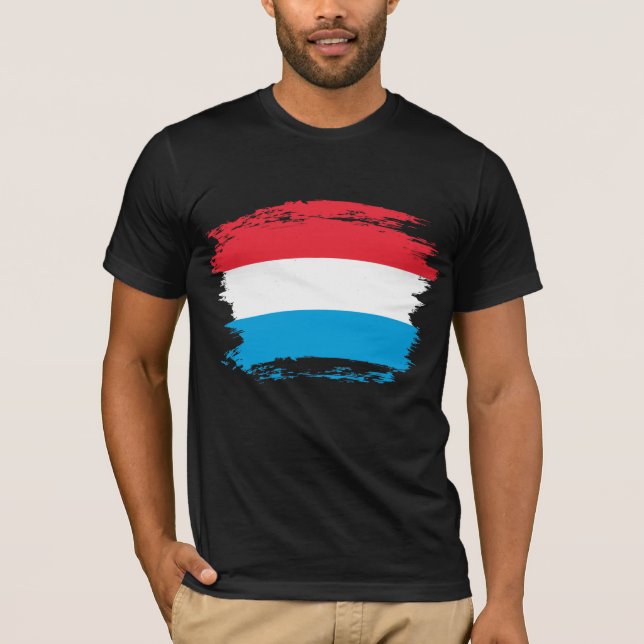 Camiseta Bandera de Luxemburgo (Anverso)