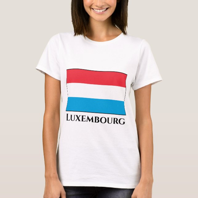 Camiseta Bandera de Luxemburgo (Anverso)