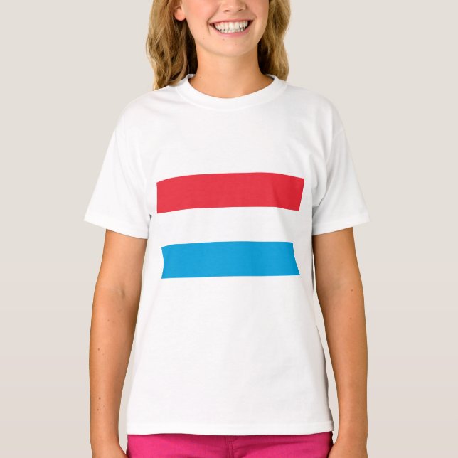 Camiseta Bandera de Luxemburgo (Anverso)